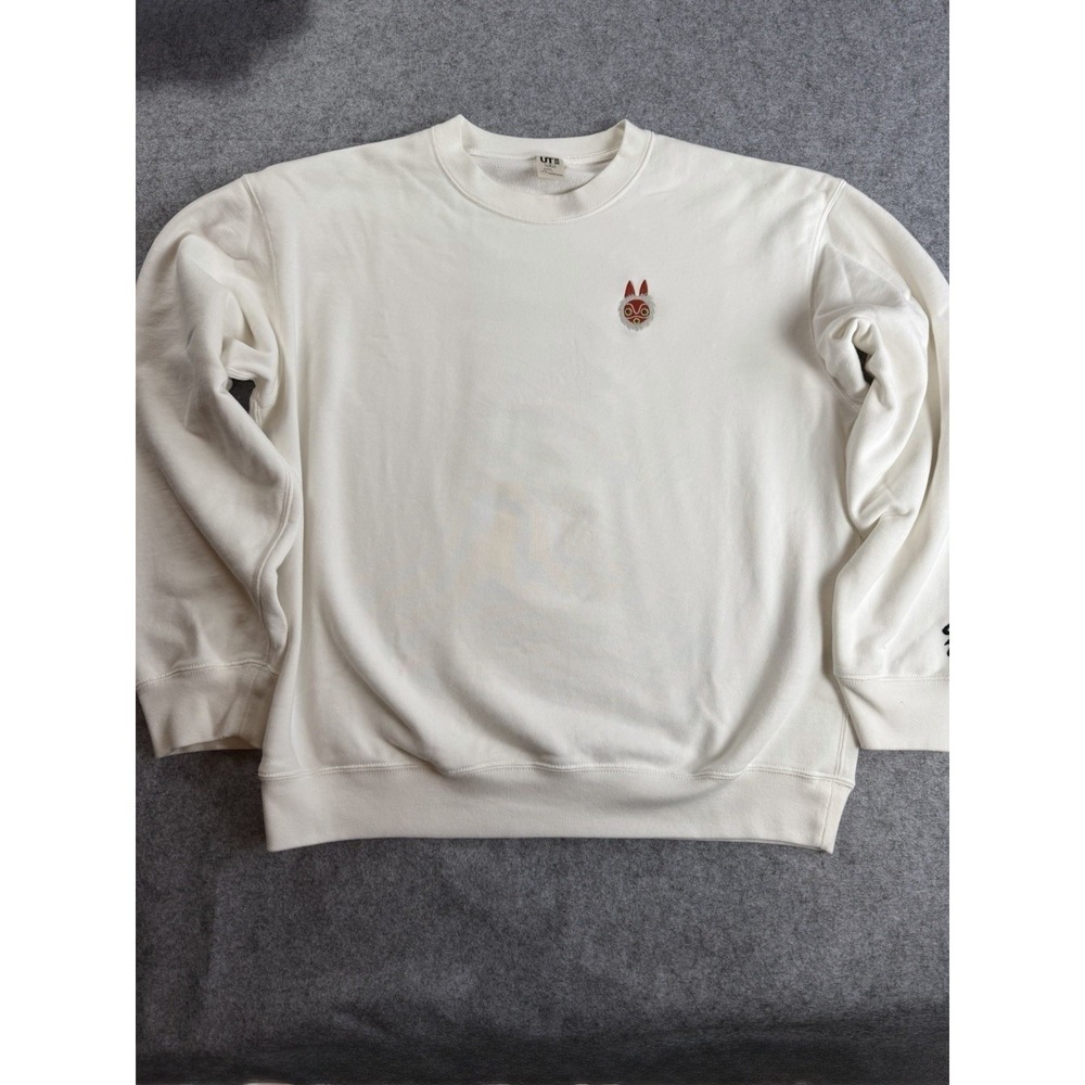 Uniqlo X Studio Ghibli Unisex Size M Pullover Boxy Sweatshirt Princess Mononoke